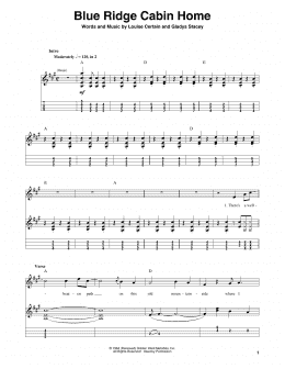 page one of Blue Ridge Cabin Home (Mandolin Tab)