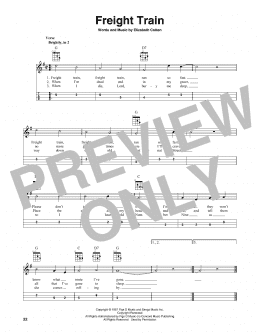 page one of Freight Train (Mandolin)