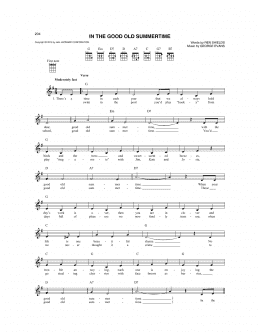 page one of In The Good Old Summertime (Mandolin)