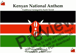 page one of Kenyan National Anthem (Ee Mungu Nguvu Yetu-Oh God of All Creation) for String Orchestra