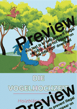 page one of Die Vogelhochzeit