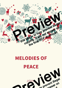 page one of Melodies of peace