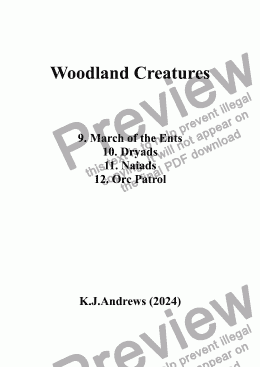 page one of Woodland Creatures: 9. March of the Ents