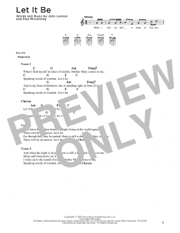 page one of Let It Be (Solo Guitar)