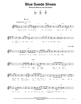 page one of Blue Suede Shoes (Mandolin)