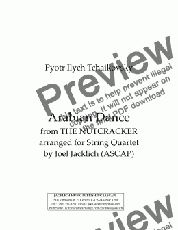 page one of Arabian Dance