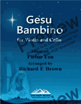 page one of Gesu Bambino 