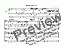 page one of Komm zum Kreuz (II) Chorale Prelude