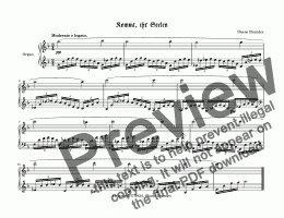 page one of Kommt ihr Seelen (III) - Chorale Prelude