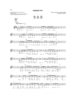 page one of Kansas City (Mandolin)