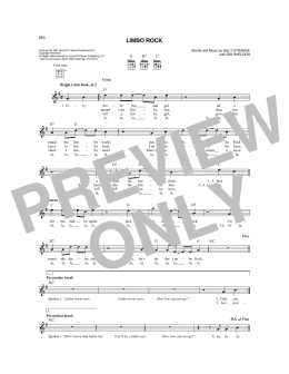 page one of Limbo Rock (Mandolin)