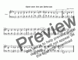 page one of Christ unser Herr zum Jordan kam - Chorale Prelude