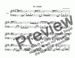 page one of St. Crispin - Chorale Prelude