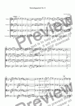 page one of Streichquartett Nr. 8