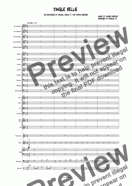 page one of Jingle Bells (ver. Michael Buble)- Conductor Score