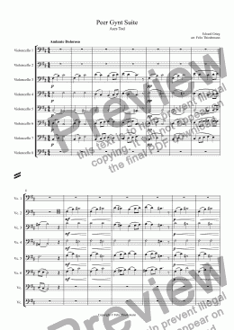 page one of Peer Gynt Suite