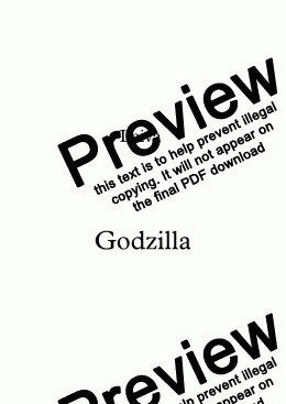 page one of Godzilla Leiva PIANO