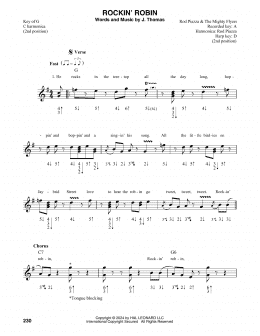 page one of Rockin' Robin (Harmonica)