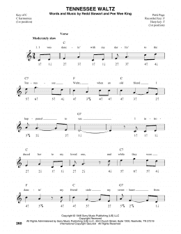 page one of Tennessee Waltz (Harmonica)