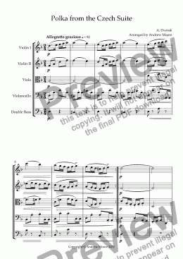 page one of Polka from the Czech Suite