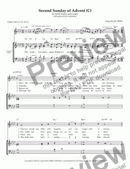 page one of Psalm 126: Second Sunday of Advent (C)