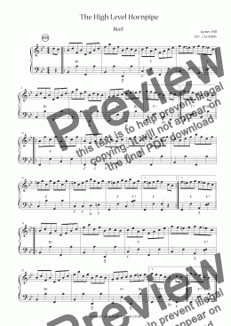 page one of The High Level Hornpipe