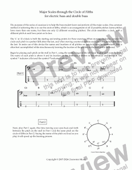 page one of Circle of Fifths and Major Scales