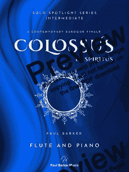 page one of Colossus et Spiritus (Flute & Piano)