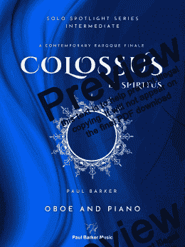 page one of Colossus et Spiritus (Oboe & Piano)