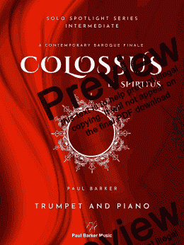 page one of Colossus et Spiritus (Trumpet & Piano)