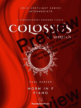 page one of Colossus et Spiritus - (French Horn & Piano)