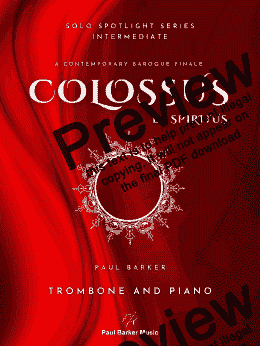 page one of Colossus et Spiritus (Trombone & Piano)