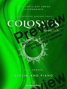 page one of Colossus et Spiritus (Violin & Piano)