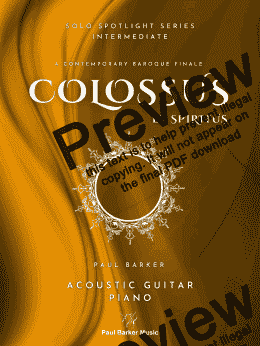 page one of Colossus et Spiritus (Acoustic Guitar & Piano)