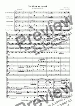 page one of Eine Kleine Nachtmusik