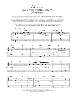 page one of At Last (Really Easy Piano)