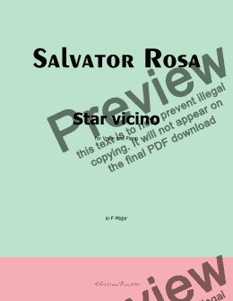 page one of S. Rosa-Star vicino,Ver. I,in F Major