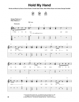 page one of Hold My Hand (Easy Guitar Tab)