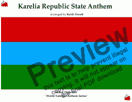 page one of Karelia State Anthem for String Orchestra