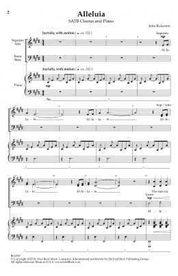 page one of Alleluia (SATB Choir)