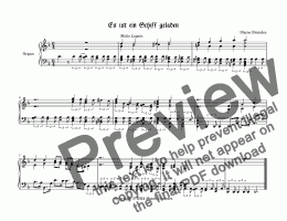 page one of Es ist ein Schiff geladen (II) - Choral Prelude