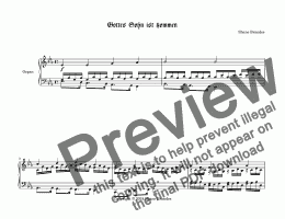 page one of Gottes Sohn ist kommen (ii) - Chorale Prelude