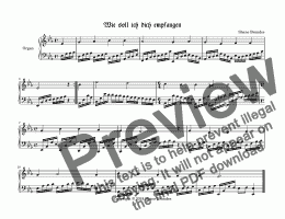 page one of Wie soll ich dich empfangen (V) - Chorale Prelude