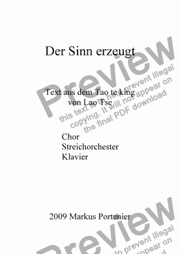 page one of Der Sinn erzeugt