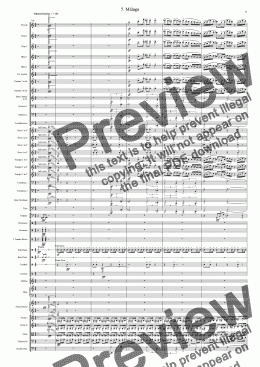 page one of Symphony No 41 5th movement Malaga