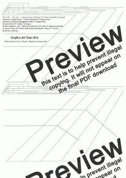 page one of A. Verrengia, Grafico del Tono B1a : interrelazioni tra Scale e Regioni armoniche nel Circolo delle Quinte disc.