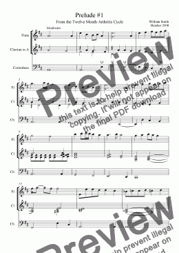 page one of Organ Prelude #1