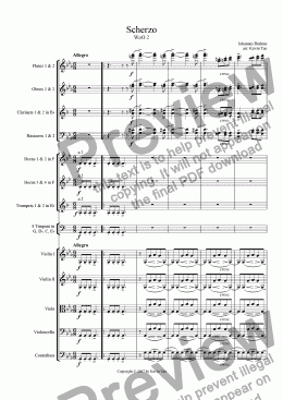 page one of Sonatensatz (Scherzo)