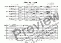 page one of Op.39 No 1  Morning Prayer  (School Brass 6+)