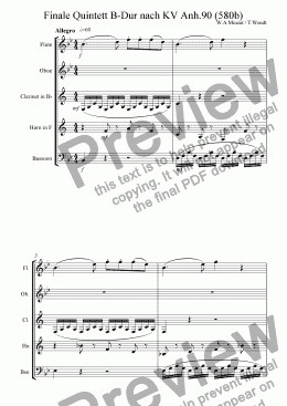 page one of !4.Movement of Mozarts fragment.quintet (completed)